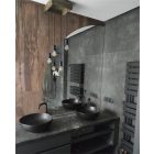 Fürdőszobai LED tükör félkör alakú