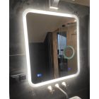 Ledes tükör kerekített háttérvilágítással