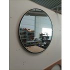 Fürdőszobai kerek érintő szenzoros LED tükör fekete kerettel