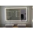 ledes tükör dupla mosdós fürdőszoba szekrényhez