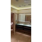 Világító tükör dupla mosdós nagy méretű