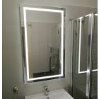 LED tükör 60x80 cm kőrben világító sávval