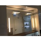 LED tükör 80x100 cm két világító sáv  