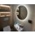 Fürdőszobai kerek LED tükör ambient világítással