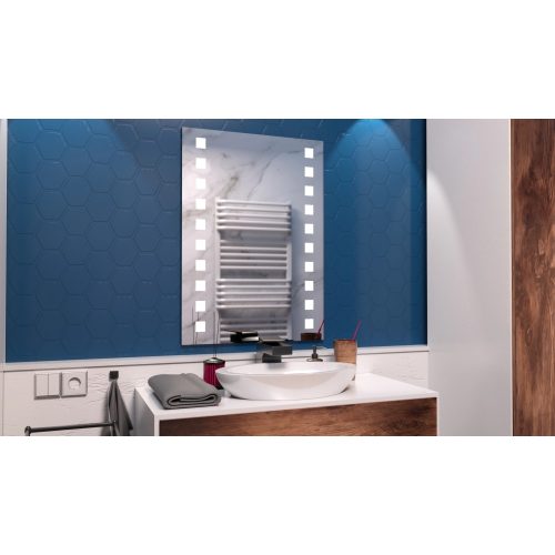 Fürdőszobai design tükör led világítással