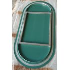 Ovális LED tükör konstrukciós fotó hátulról